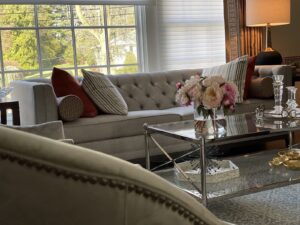 Transitional Glam Living Room | Avantte Interior Design