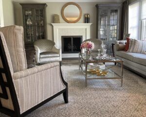 Transitional Glam Living Room | Avantte Interior Design