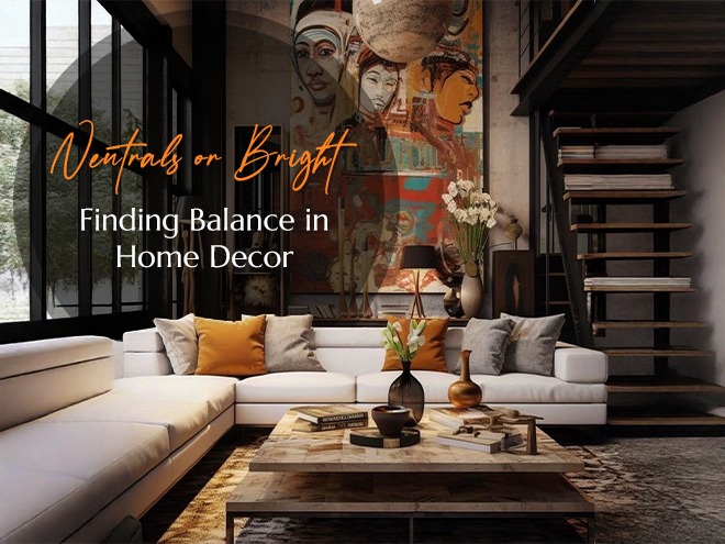 Neutrals or Bright? Finding Balance in Home Decor